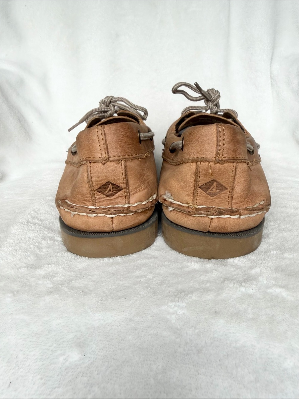 Sperry Top Sider Men's Size 10.5 M Brown Leather 2 Eye Casual Boat Shoes 0777894 - Picture 4 of 9
